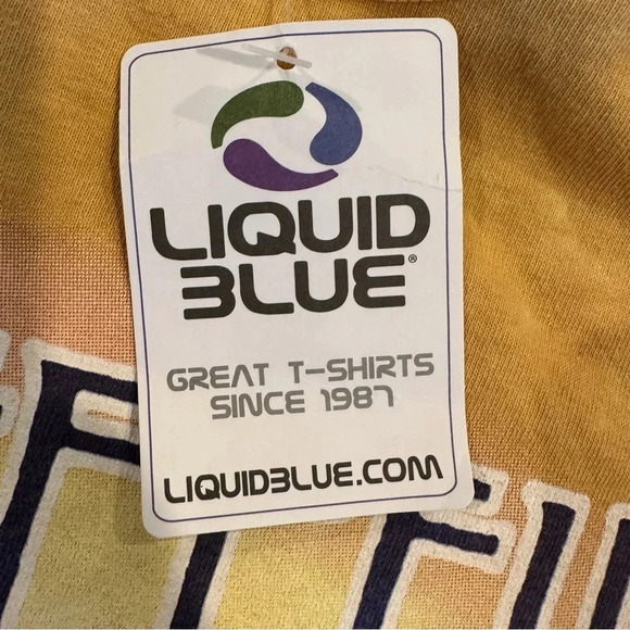 Vintage Led Zeppelin Houses Of The Holy Liquid Blue Tie Dye Band Shirt Mens L - Picture 12 of 12